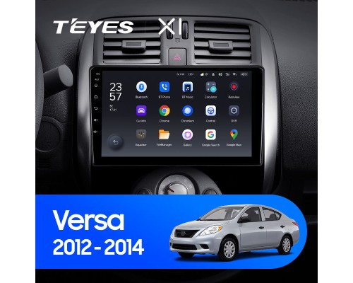 Комплект магнитолы TEYES CC2 Plus 4/32 9.0" для Nissan Sunny Versa C17 2012-2014