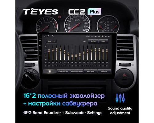 Комплект магнитолы TEYES CC2 Plus 4/32 9.0" для Nissan X-Trail X Trail X - Trail 1 T30 2000-2007