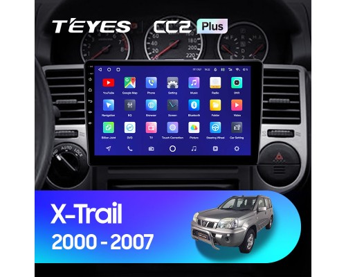 Комплект магнитолы TEYES CC2 Plus 4/32 9.0" для Nissan X-Trail X Trail X - Trail 1 T30 2000-2007