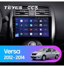 Комплект магнитолы TEYES CC3 4/32 9.0" для Nissan Sunny Versa C17 2012-2014