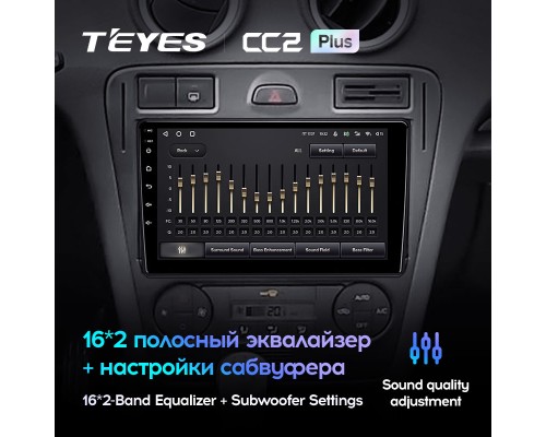 Комплект магнитолы TEYES CC2 Plus 4/32 9.0" для Ford Fusion 1 2005-2012