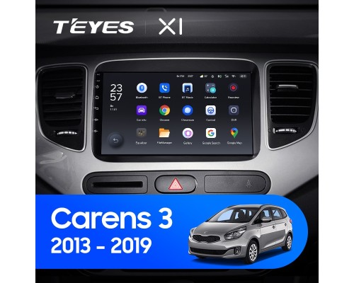 Комплект магнитолы TEYES CC3 4/32 9.0" для Kia Carens RP 3 III 2013-2019