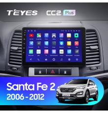 Комплект магнитолы TEYES CC2 Plus 4/32 9.0" для Hyundai Santa Fe 3 2013-2016