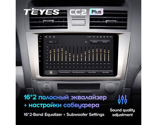 Комплект магнитолы TEYES CC2 Plus 4/32 9.0" для Toyota Camry 6 XV 40 50【F1】2006-2011