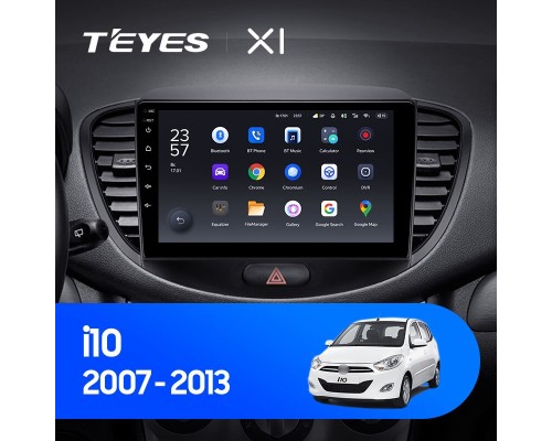 Комплект магнитолы TEYES CC2 Plus 4/32 9.0" для Hyundai i10 2007-2013