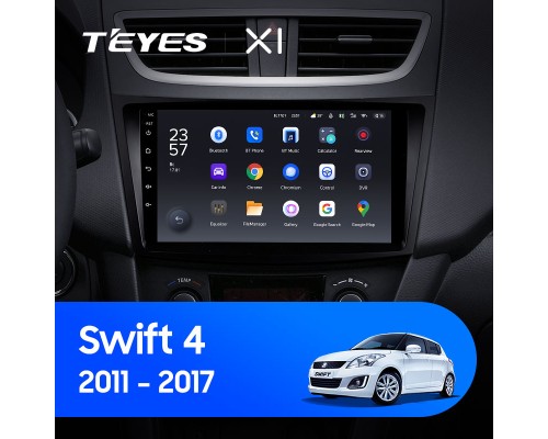 Комплект магнитолы TEYES CC2 Plus 4/32 9.0" для Suzuki Swift 4 2011-2017