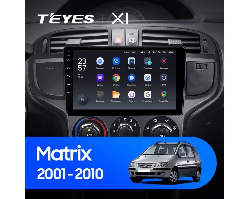 Комплект магнитолы TEYES CC3 4/32 9.0" для Hyundai Matrix 2001-2010