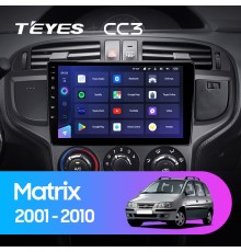 Комплект магнитолы TEYES CC3 4/32 9.0" для Hyundai Matrix 2001-2010