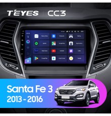 Комплект магнитолы TEYES CC3 4/32 9.0" для Hyundai Santa Fe 3 2013-2016