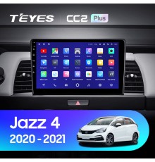 Комплект магнитолы TEYES CC2 Plus 4/32 10.2" для Honda Jazz 4【A】【1 Din】2020-2021