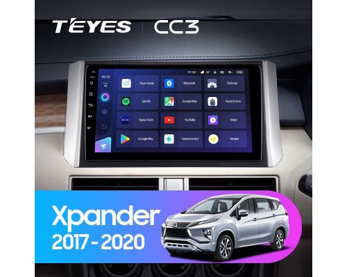 Комплект магнитолы TEYES CC3 4/32 9.0" для Mitsubishi Xpander 2017-2020