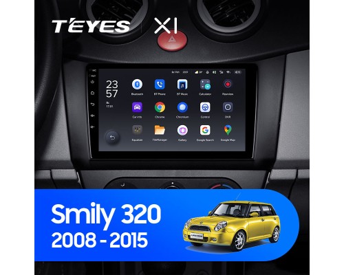 Комплект магнитолы TEYES CC3 4/32 9.0" для Lifan Smily 320 2008-2015