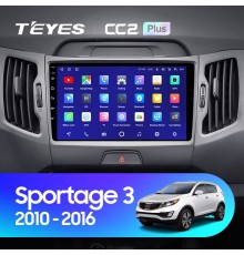 Комплект магнитолы TEYES CC2 Plus 4/32 9.0" для Kia Sportage 3 SL【F1】 2010-2016