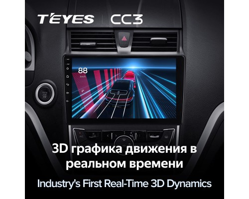 Комплект магнитолы TEYES CC3 4/32 9.0" для Geely Emgrand EC7 1 2016-2018