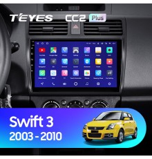 Комплект магнитолы TEYES CC2 Plus 4/32 10.2" для Suzuki Swift 3 2003-2010