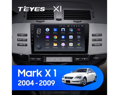 Комплект магнитолы TEYES CC2 Plus 4/32 9.0" для Toyota Mark X 1 X120 2004-2009