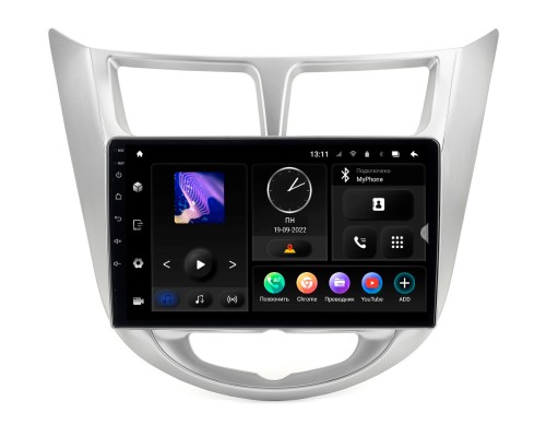 Hyundai Solaris 11-17 (Incar TMX-2401-6 Maximum) Android 10 / 1280X720 / громкая связь / Wi-Fi / DSP / оперативная память 6 Gb / внутренняя 128 Gb / 9 дюймов