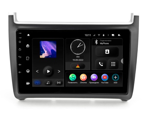 VW Polo 10-20 (Incar TMX-8602-3 Maximum) Android 10 / 1280X720 / громкая связь / Wi-Fi / DSP / оперативная память 3 Gb / внутренняя 32 Gb / 9 дюймов