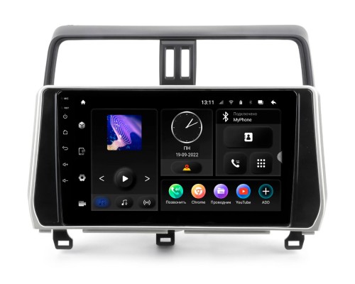 Toyota LC Prado 150 21+ комплектация автомобиля без автомагнитолы (Incar TMX-2215-6 Maximum) Android 10 / 1280X720 / громкая связь / Wi-Fi / DSP / оперативная память 6 Gb / внутрен