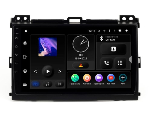 Toyota LC Prado 120 (Incar TMX-2209-3 Maximum) Android 10 / 1280X720 / громкая связь / Wi-Fi / DSP / оперативная память 3 Gb / внутренняя 32 Gb / 9 дюймов