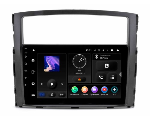 Mitsubishi Pajero-4 (Incar TMX-6104-6 Maximum) Android 10 / 1280X720 / громкая связь / Wi-Fi / DSP / оперативная память 6 Gb / внутренняя 128 Gb / 9 дюймов