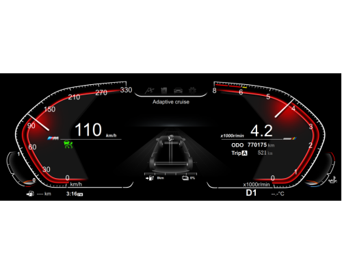 Цифровая приборная ЖК панель для BMW 5/6/7 серии F01/F02/F03/F06/F07/F10/F11/F12/F13/F18 2009-2017 CIC и NBT RDL-1261 H