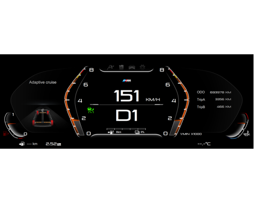 Цифровая приборная ЖК панель для BMW 5/6/7 серии F01/F02/F03/F06/F07/F10/F11/F12/F13/F18 2009-2017 CIC и NBT RDL-1261 H