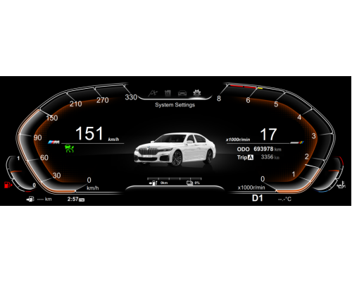 Цифровая приборная ЖК панель для BMW 5/6/7 серии F01/F02/F03/F06/F07/F10/F11/F12/F13/F18 2009-2017 CIC и NBT RDL-1261 H