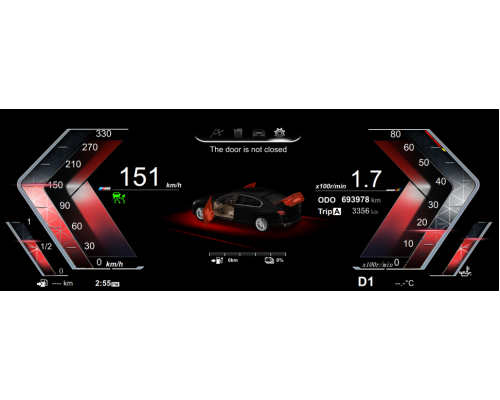 Цифровая приборная ЖК панель для BMW 1/2/X1/X2 F20/F22/F39/F48/F52 2013-2022 RDL-1297