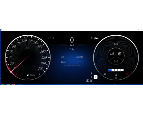 Цифровая приборная ЖК панель для Mercedes-Benz E-класс 2014-2015 (W212) RDL-1317A