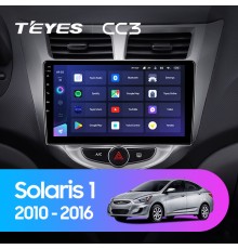 Комплект магнитолы TEYES CC3 4/32 9.0" для Hyundai Solaris 1【F1】 2010-2016