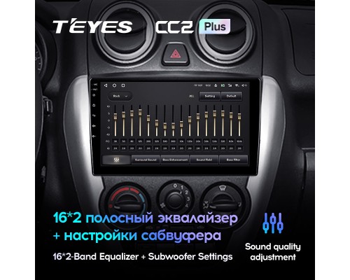 Комплект магнитолы TEYES CC2 Plus 4/32 9.0" для LADA Granta Sport 【B】 2011-2018