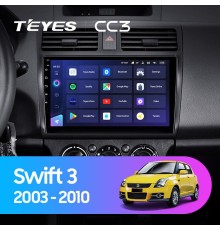 Комплект магнитолы TEYES CC3 4/32 10.2" для Suzuki Swift 3 2003-2010