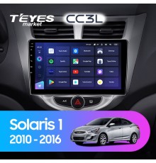 Комплект магнитолы TEYES CC3L 4/32 9.0" для Hyundai Solaris 1【F1】 2010-2016