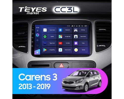 Комплект магнитолы TEYES CC3L 4/32 9.0" для Kia Carens RP 3 III 2013-2019