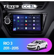 Комплект магнитолы TEYES CC3L 4/32 9.0" для Kia RIO 3 2011-2016