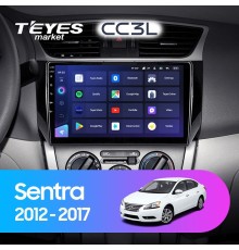 Комплект магнитолы TEYES CC3L 4/32 10.2" для Nissan Sentra B17 2012-2017