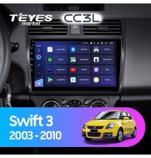 Комплект магнитолы TEYES CC3L 4/32 10.2" для Suzuki Swift 3 2003-2010