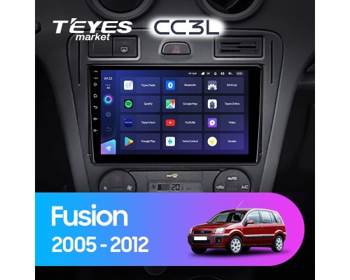 Комплект магнитолы TEYES CC3L 4/64 9.0" для Ford Fusion 1 2005-2012