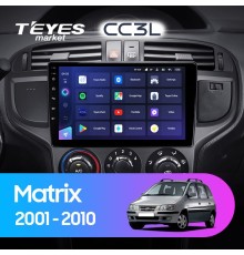 Комплект магнитолы TEYES CC3L 4/64 9.0" для Hyundai Matrix 2001-2010