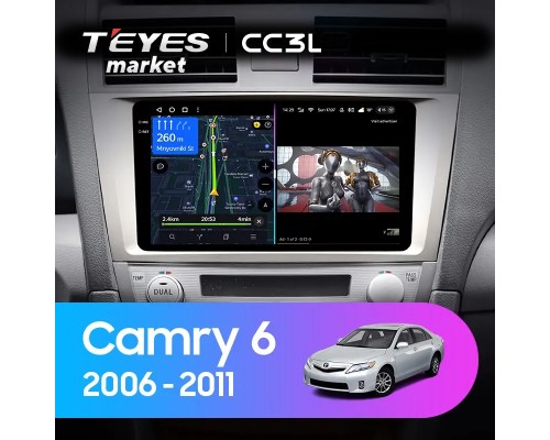 Магнитола CC3L 4/32 10" для Toyota Camry 6 XV 40 50【F3】2006-2011