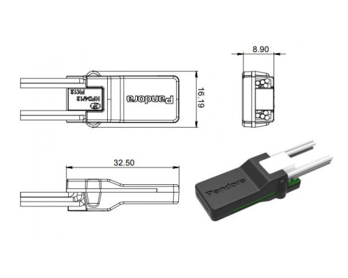 Реле блокировки Pandora BT-01