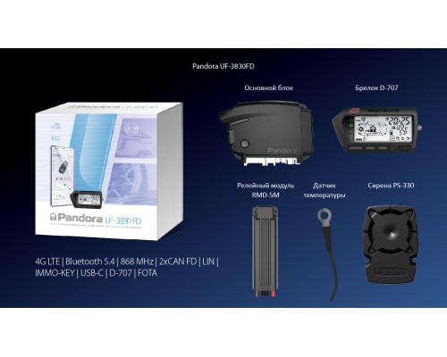 Автосигнализация Pandora UF 3830 FD