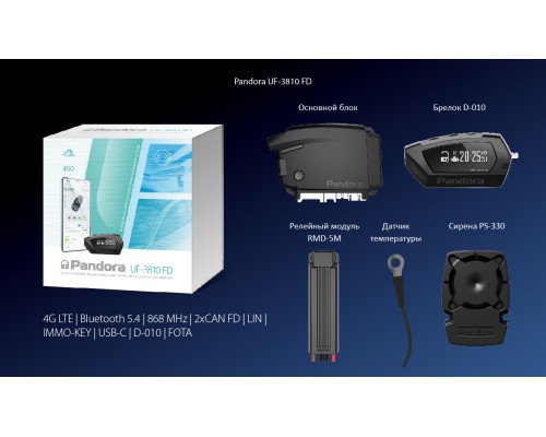 Автосигнализация Pandora UF 3810 FD