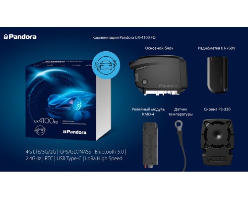 Автосигнализация Pandora UX 4100FD