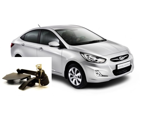 Замок на КПП для Hyundai Solaris А 2011-2014 Гарант Консул 17024.L~*P